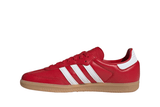 Vista lateral do Adidas Adidas Samba OG Better Scarlet White mostrando design do cabedal e logo da marca