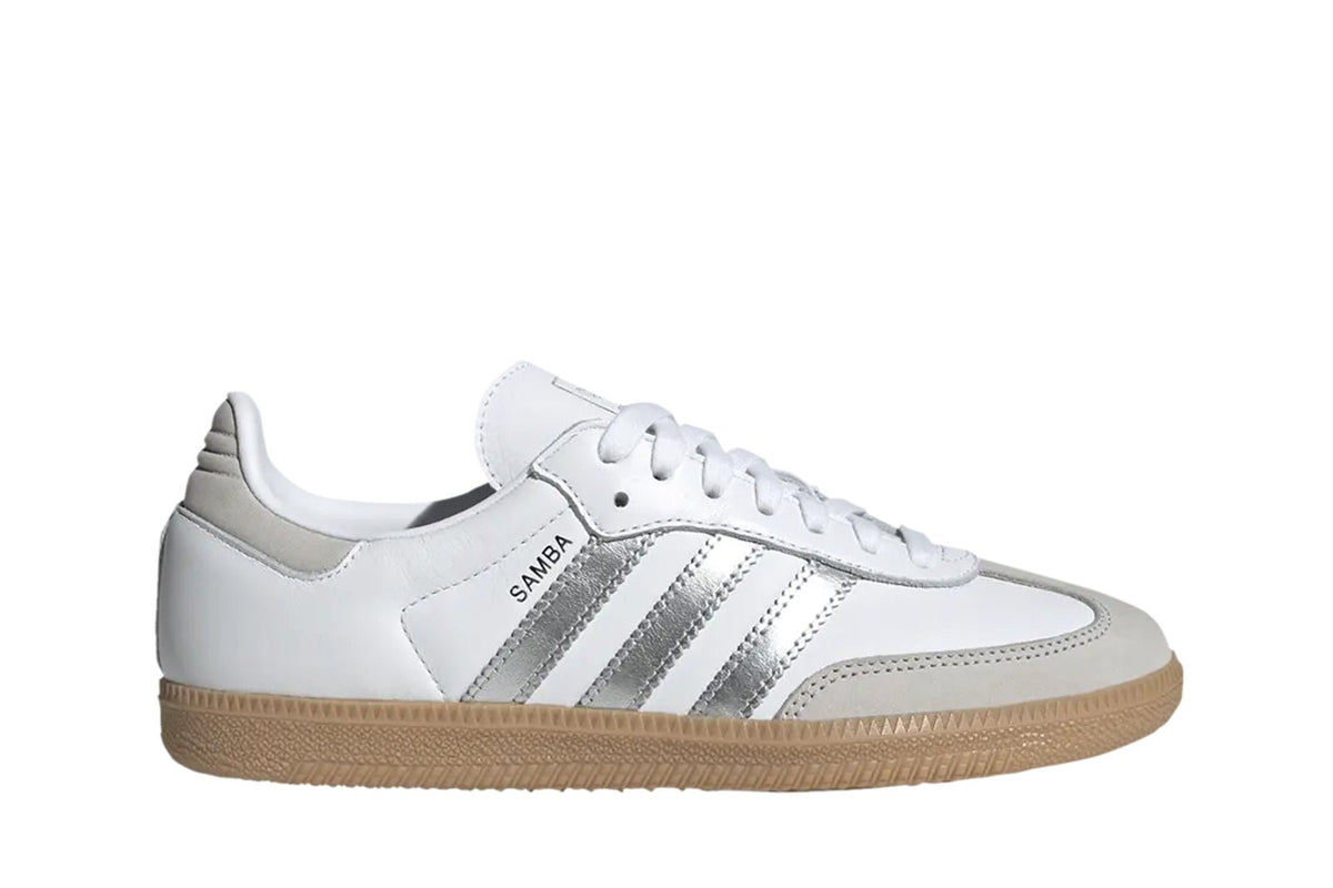 Tênis adidas Samba Og Cloud White Silver Metallic Branco
