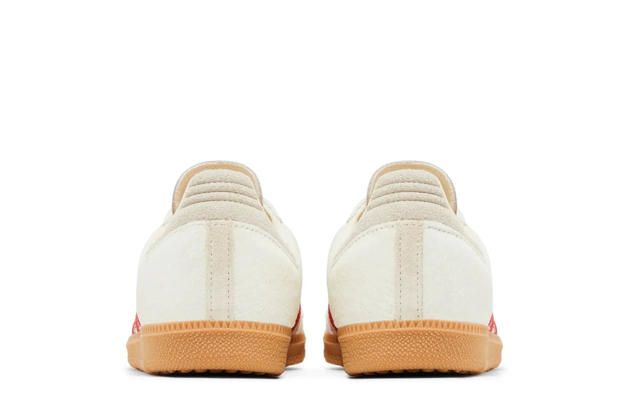 Tênis Adidas Samba OG Pony Hair Wonder Beige Better Scarlet Branco