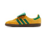 Vista lateral do Adidas adidas Samba Og Proloved Yellow Green mostrando design do cabedal e logo da marca