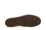 Vista traseira do Adidas adidas Samba Og Proloved Yellow Green mostrando calcanheira e detalhes do solado