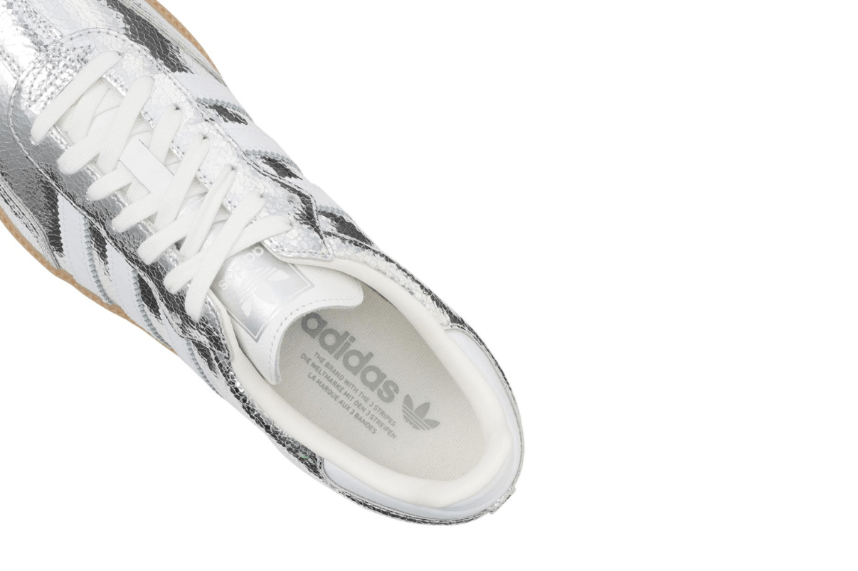 Tênis Adidas Samba OG Silver Metallic Cracked Leather Prateado - Adidas - JR0035 - 1