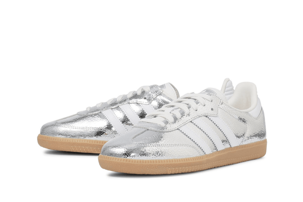 Tênis Adidas Samba OG Silver Metallic Cracked | LK Sneakers