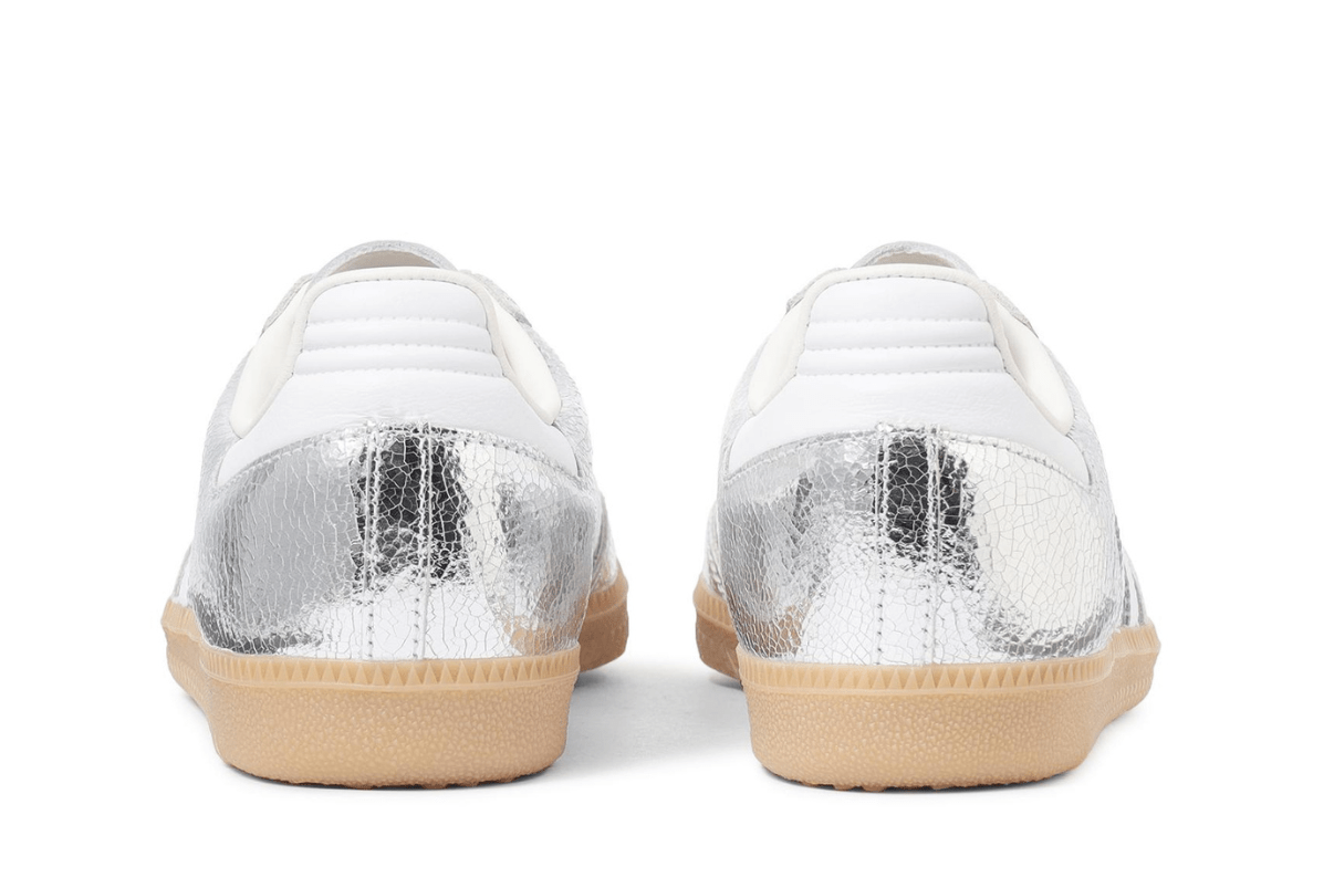 Tênis Adidas Samba OG Silver Metallic Cracked Leather Prateado - Adidas - JR0035 - 1
