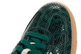 Vista do solado do Adidas Adidas Samba OG Snakeskin Collegiate Green mostrando padrão de tração e tecnologia de amortecimento
