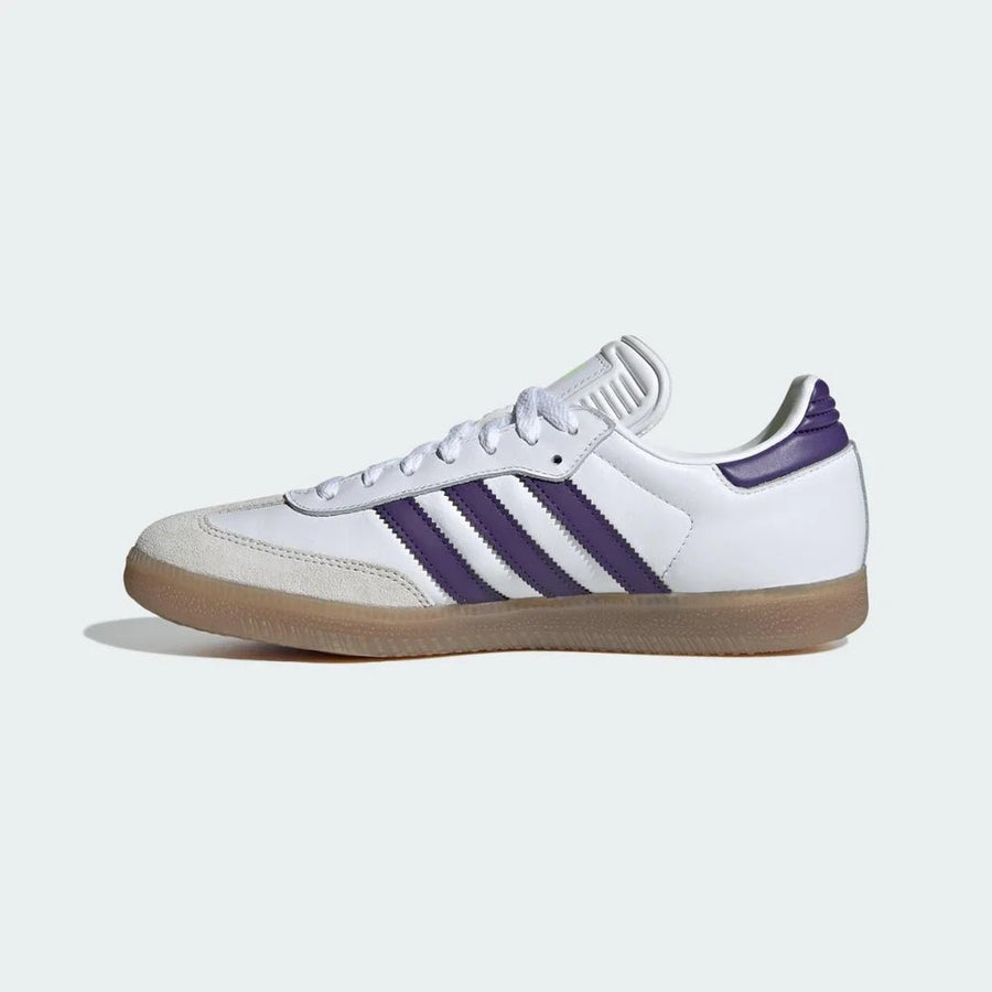 Vista traseira do Adidas adidas Samba Og x Lionel Messi Triunfo Estelar Pack mostrando calcanheira e detalhes do solado