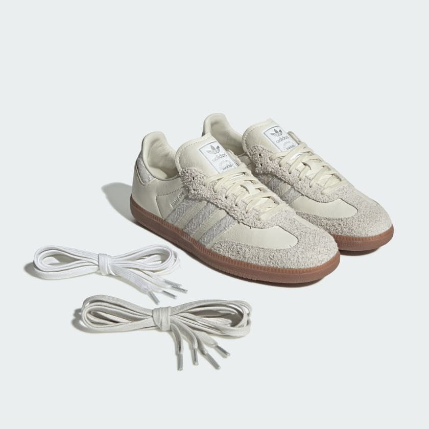 Tênis adidas Samba Og x Naked Consortium Off White Crystal White Branco - Adidas - JI3993