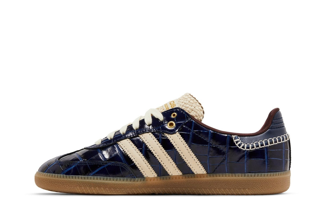 Tênis Adidas Samba x Wales Bonner Collegiate Navy Wonder White Azul Marinho - Adidas - JH9825