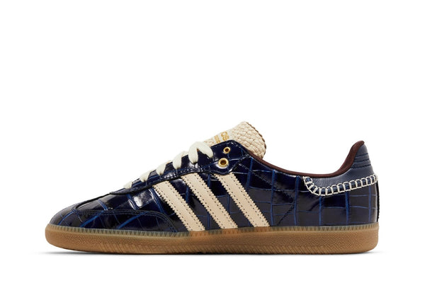 Tênis Adidas Samba x Wales Bonner Collegiate Navy Wonder White Azul Marinho