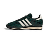 Vista lateral do Adidas Adidas SL 72 OG Collegiate Green Snakeskin mostrando design do cabedal e logo da marca