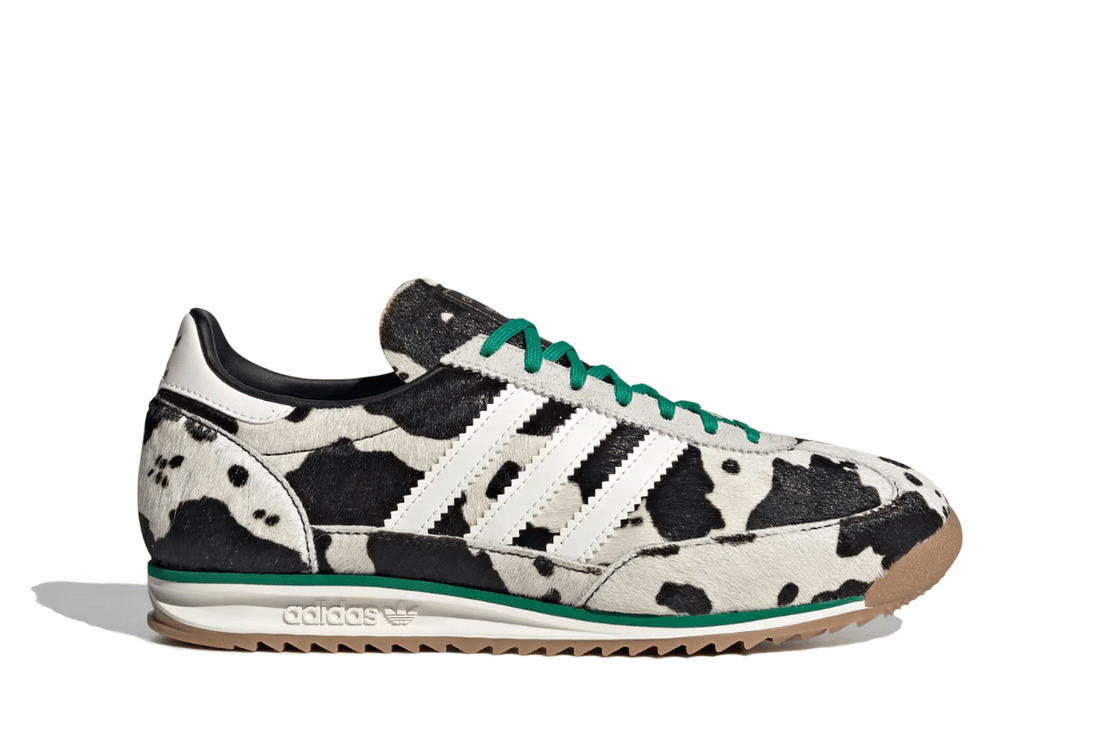 Tênis Adidas SL 72 Og Court Green Cow Print Bege - Adidas - JR1639 - 1