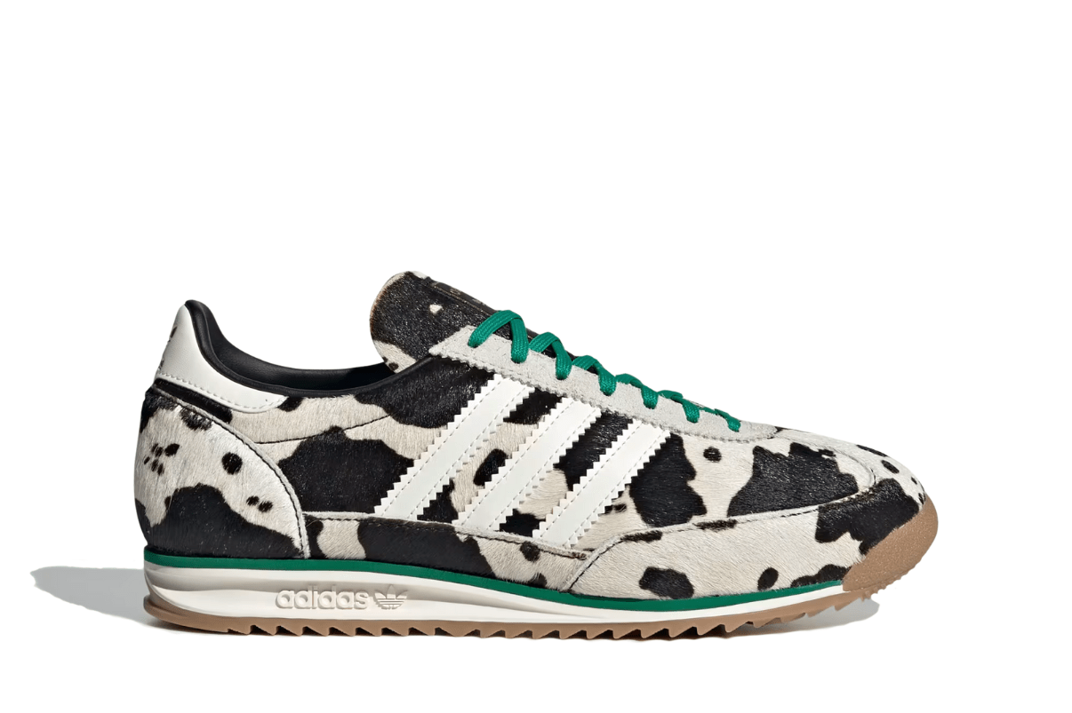Tênis Adidas SL 72 Og Court Green Cow Print Bege - Adidas - JR1639 - 1