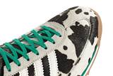 Vista na caixa do Adidas Adidas SL 72 Og Court Green Cow Print mostrando embalagem original da marca