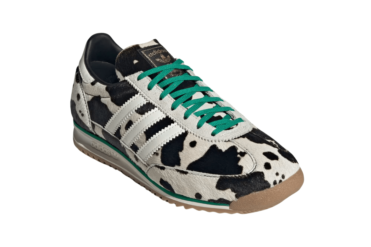 Tênis Adidas SL 72 Og Court Green Cow Print Bege - Adidas - JR1639 - 1