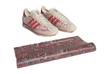 Vista na caixa do Adidas Adidas SL 72 OG Liberty London Better Scarlet mostrando embalagem original da marca
