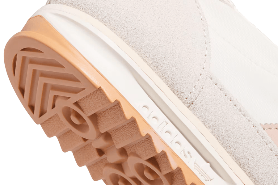 Vista na caixa do Adidas Adidas SL 72 OG Off White Wonder Taupe Wonder White mostrando embalagem original da marca