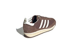 Vista superior do Adidas Adidas SL 72 RS Earth Strata Warm Vanilla mostrando abertura, lingueta e cadarços