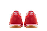 Vista superior do Adidas adidas SL 72 Og Solar Red Lavander mostrando abertura, lingueta e cadarços
