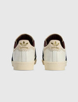 Vista traseira do Adidas Adidas Superstar x Wales Bonner Croc Wonder White mostrando calcanheira e detalhes do solado