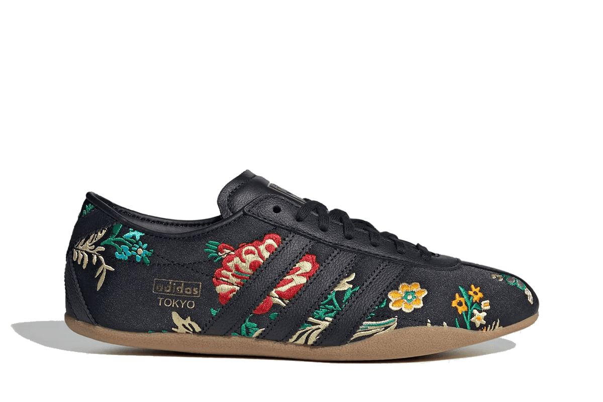 Tênis Adidas Tokyo Black Floral Embroidery Preto