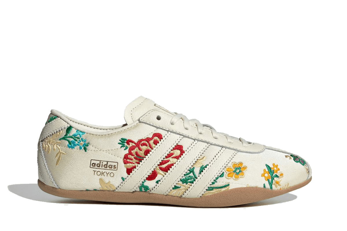 Tênis Adidas Tokyo Crew White Floral Embroidery Branco