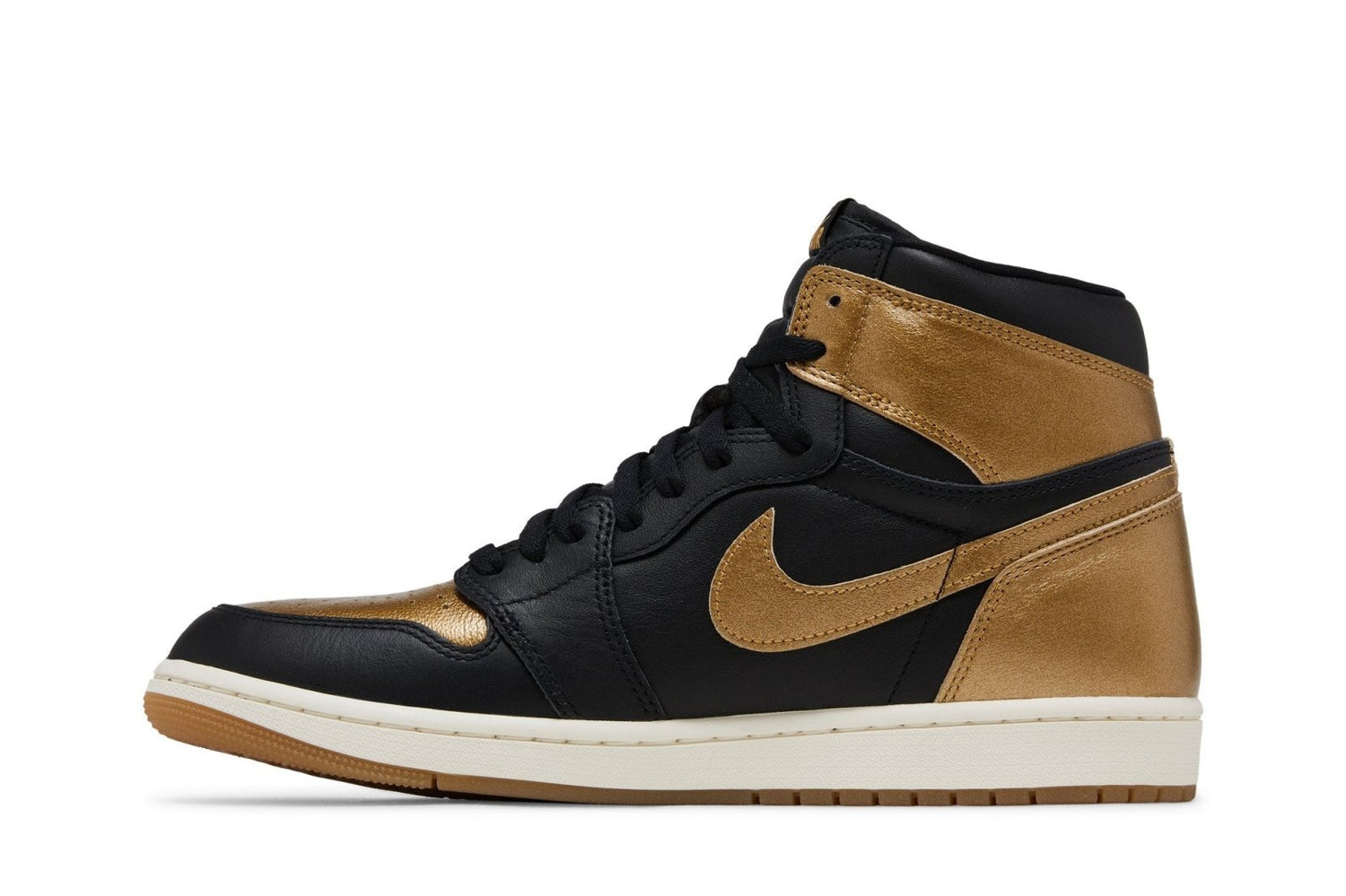 Tênis Air Jordan 1 High Og Black Metallic Gold Preto - Jordan - DZ5485071