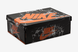 Vista na caixa do Jordan Nike Air Jordan 1 High OG Shattered Backboard mostrando embalagem original da marca