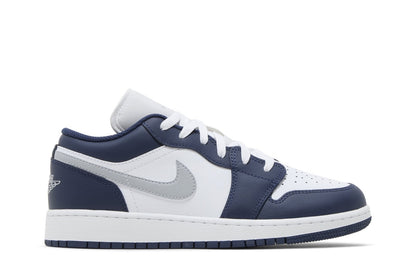 Tênis Air Jordan 1 Low Midnight Navy Wolf Grey Azul Marinho - Jordan - 553560141