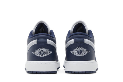 Tênis Air Jordan 1 Low Midnight Navy Wolf Grey Azul Marinho - Jordan - 553560141