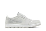 Jordan Nike Air Jordan 1 Low Og Metallic Silver tênis em cinza original na LK Sneakers
