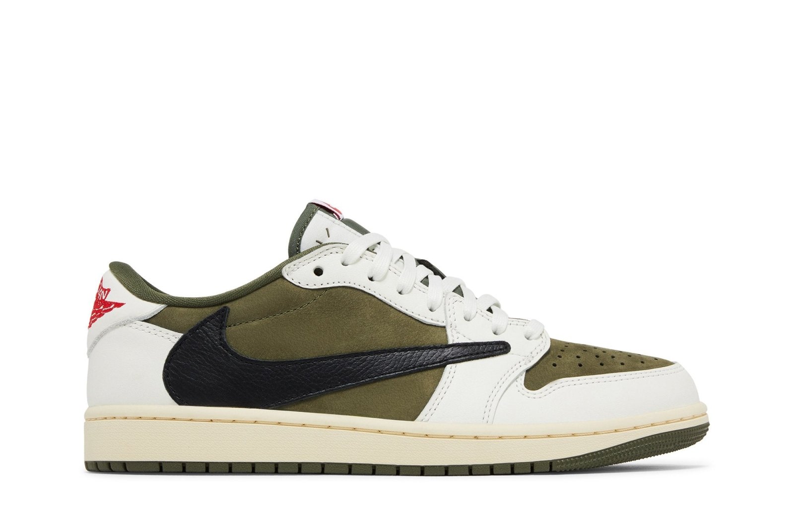 Tênis Air Jordan 1 Low Og Sp x Travis Scott Medium Olive Verde - Jordan - DM7866200