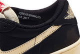 Vista na caixa do Jordan Nike Air Jordan 1 Low OG x Nigel Sylvester Better With Time mostrando embalagem original da marca