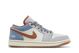 Jordan Nike Air Jordan 1 Low Phantom Denim tênis em cinza original na LK Sneakers