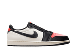 Jordan Nike Air Jordan 1 Low x Paris Saint Germain Sail and Off Noir tênis em preto original na LK Sneakers
