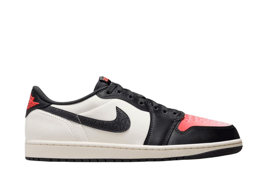 Jordan Nike Air Jordan 1 Low x Paris Saint Germain Sail and Off Noir tênis em preto original na LK Sneakers