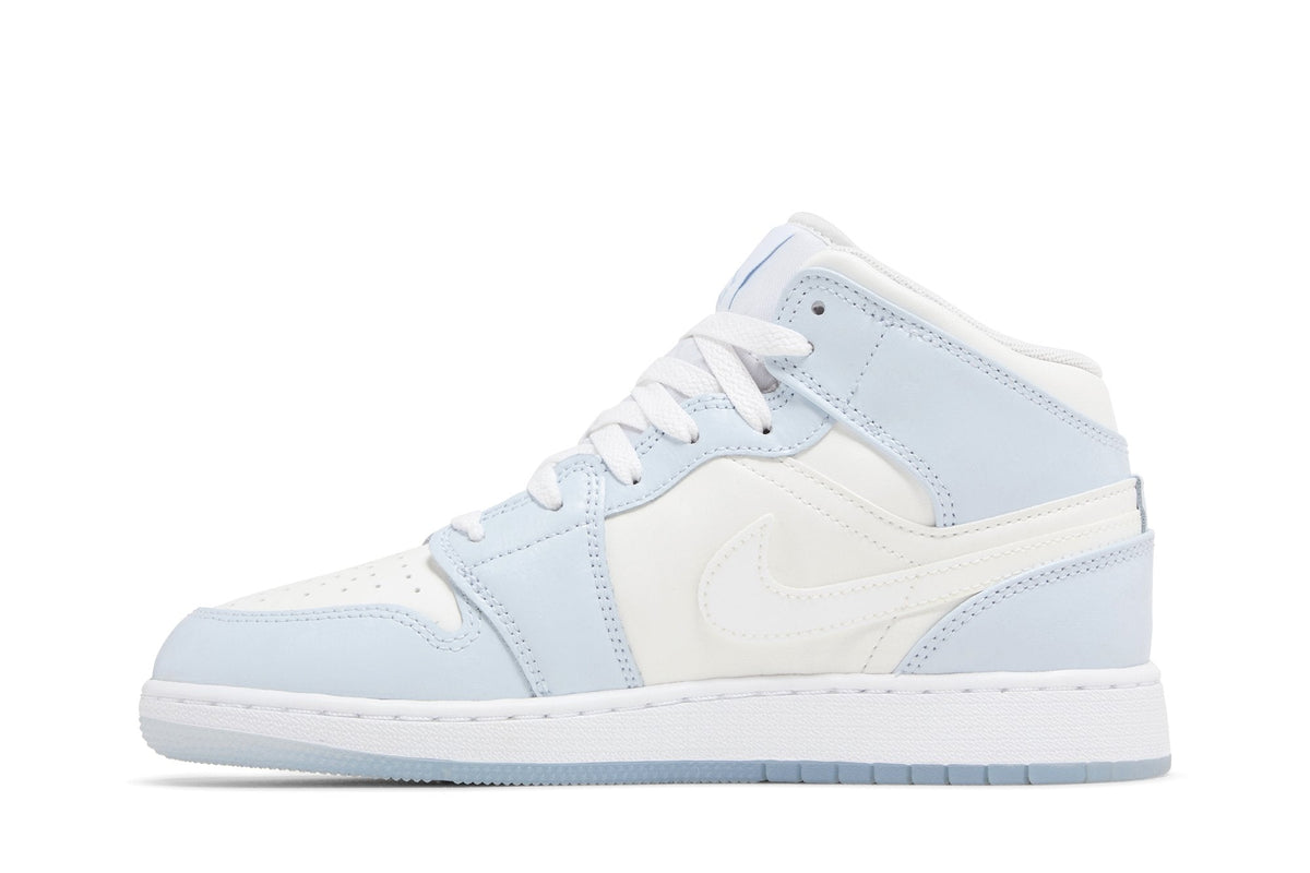 Jordan 1 Azul Tênis Air Jordan 1 Mid Glitter Swoosh Azul - LK Sneakers