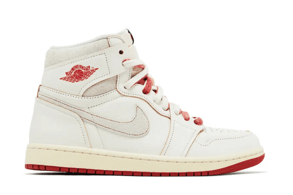 Jordan Nike Air Jordan 1 Retro High Rare Air Sail Cinnabar tênis em bege original na LK Sneakers