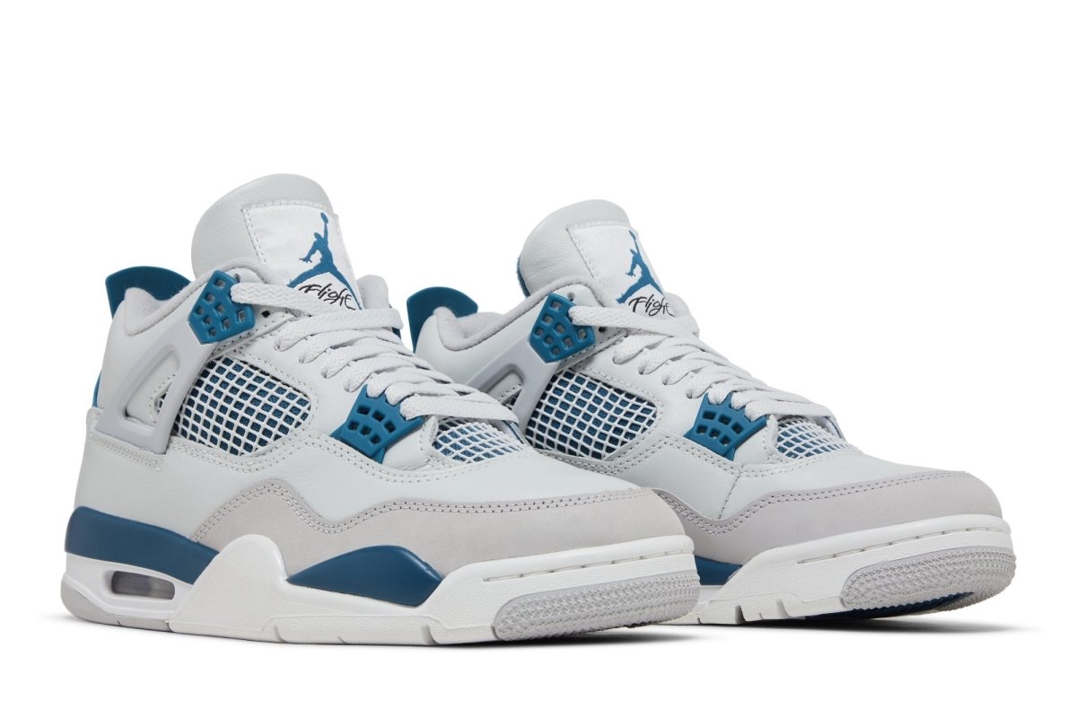 Tênis Air Jordan 4 Retro Military Blue Branco - LK Sneakers - FV5029 - 141