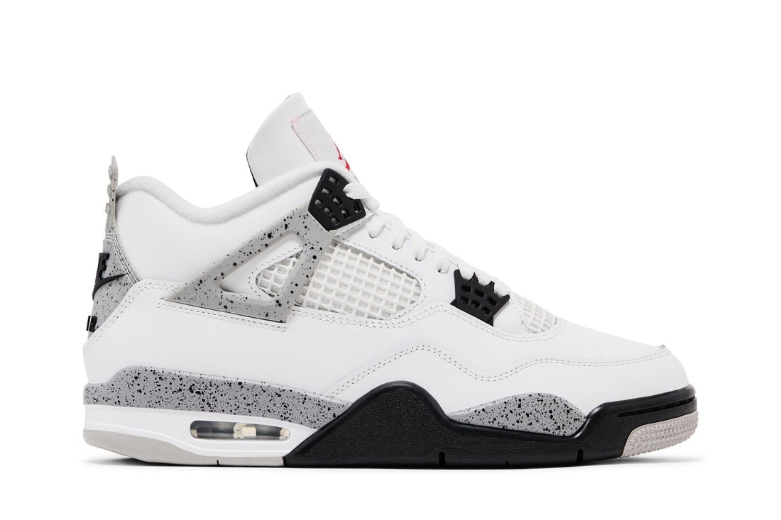 Tênis Air Jordan 4 Retro OG Nike White Cement Couro Branco - Jordan - 