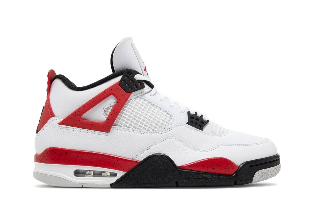 Tênis Air Jordan 4 Retro Red Cement Branco - LK Sneakers