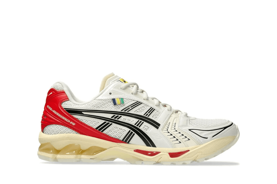 Asics Asics Gel-Kayano 14 x Senna White Red tênis em branco original na LK Sneakers