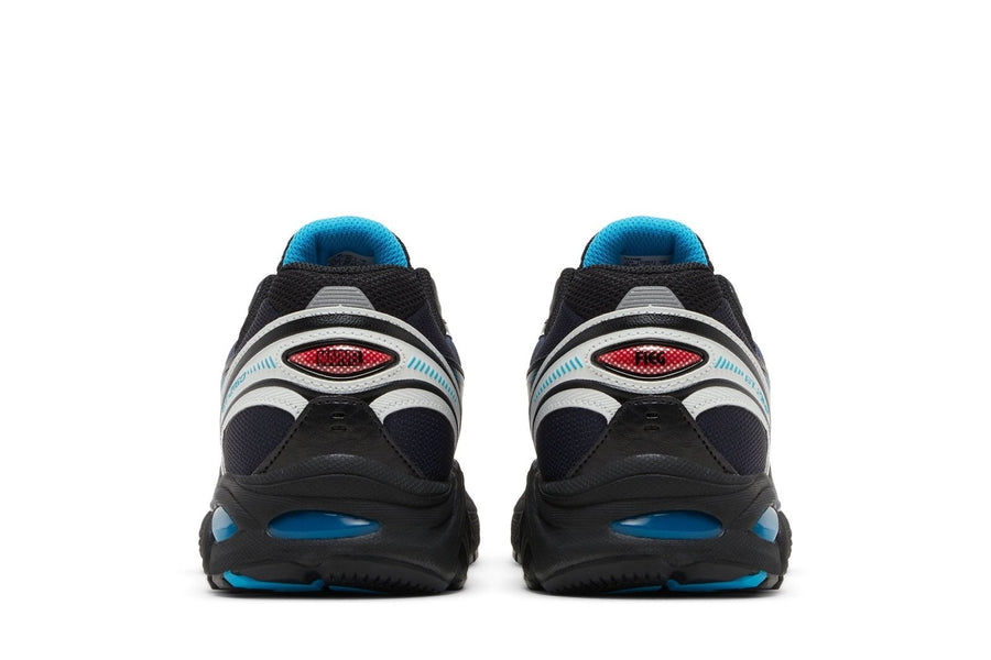 Vista do solado do Asics Asics GT-2160 x Kith Marvel Villains Spider-Man/Venom Colorido mostrando padrão de tração e tecnologia de amortecimento