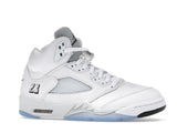 Tênis Jordan 5 Retro White Metallic (2026) Metalizado
