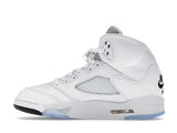Tênis Jordan 5 Retro White Metallic (2026) Metalizado