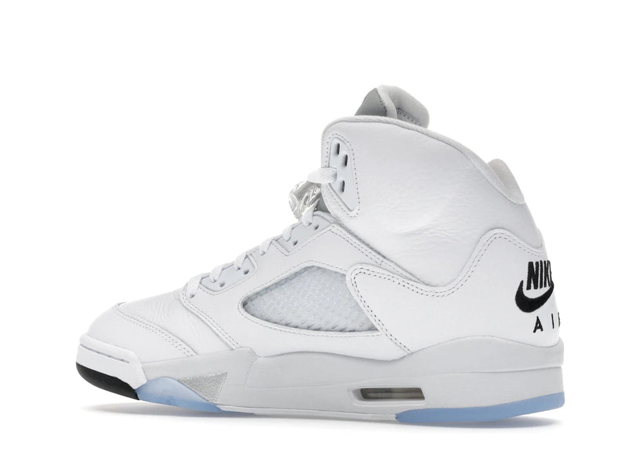 Tênis Jordan 5 Retro White Metallic (2026) Metalizado