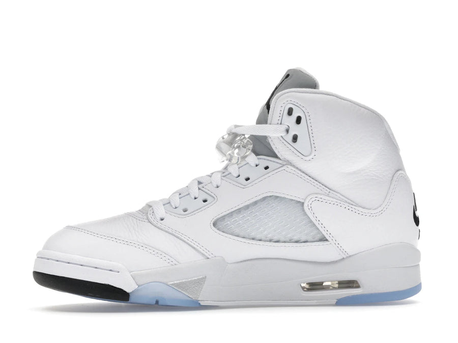 Tênis Jordan 5 Retro White Metallic (2026) Metalizado