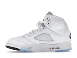 Tênis Jordan 5 Retro White Metallic (2026) Metalizado