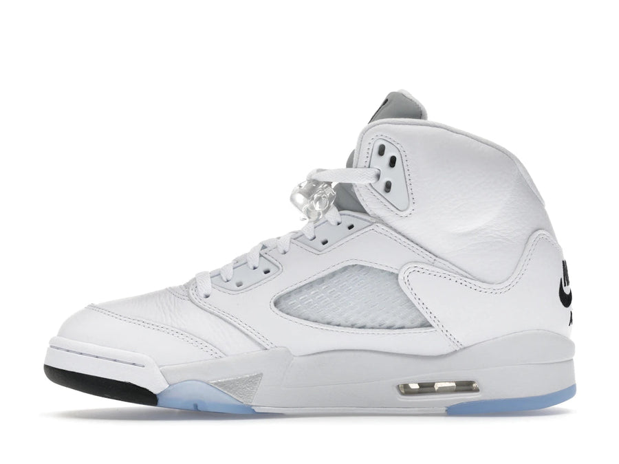 Tênis Jordan 5 Retro White Metallic (2026) Metalizado