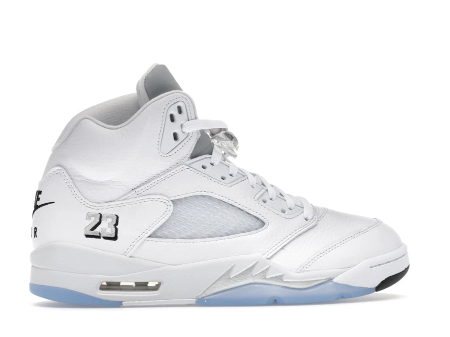 Tênis Jordan 5 Retro White Metallic (2026) Metalizado