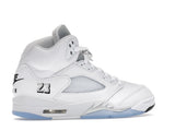 Tênis Jordan 5 Retro White Metallic (2026) Metalizado